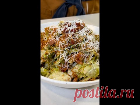 Roasted Brussels Sprouts Caesar Salad