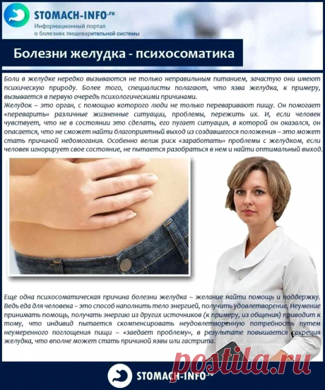 Болезни желудка - психосоматика