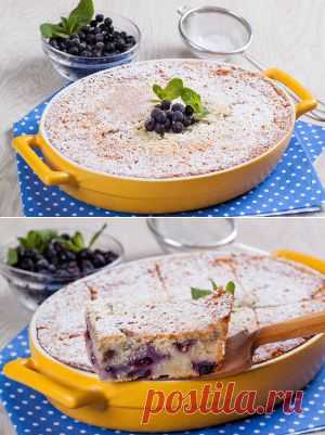 Манник с черной смородиной