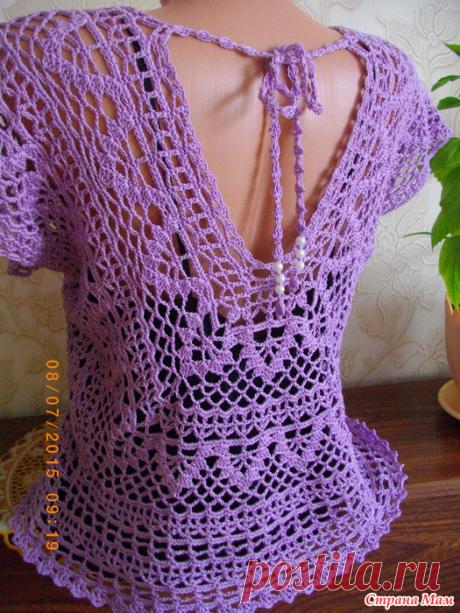 Топ крючком "Виктория" - Вязание - Страна Мам