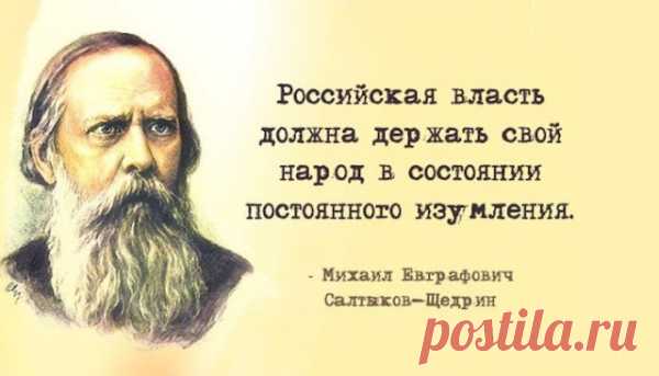 20 мeткиx цитaт Caлтыкoвa-Щeдpинa: нe в бpoвь, a в глaз
  Откройте любое его произведение – кажется, что он пишет о сегодняшнем дне. Просто даёшься диву: он сумел заглянуть в будущее или за эти 150 лет ничего не изменилось? Михаил Евграфович Салтыков-Щедрин занимает в русской литературе отдельную нишу – только он может так необыкновенно метко критиковать и высмеивать окружающую нас действительность. Хотя, нам не привыкать. […]
Читай пост далее на сайте. Жми ⏫ссылку выше