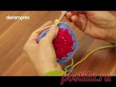 Vintage Crochet Granny Square - Deramores Crochet Tutorial