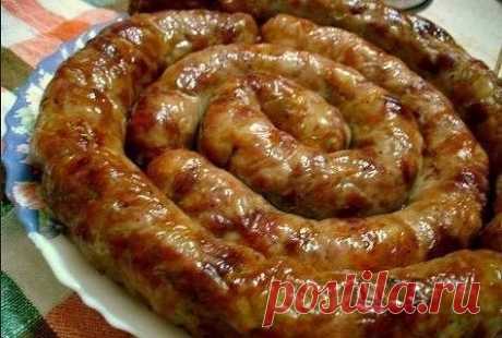 Домашняя колбаса.