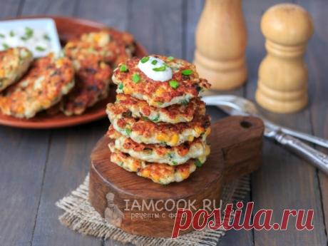 Куриные оладьи с кукурузой