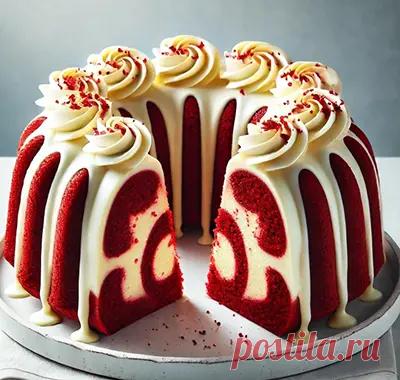 Кекс красный бархат с сырной начинкой – как приготовить