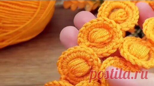 Ловите ещё один вязаный крючком узор в копилку! Симпатичный и простой, обязательно обратит на себя внимание...🧶 | Уют в мелочах • Вязаный и плетеный декор | Дзен
