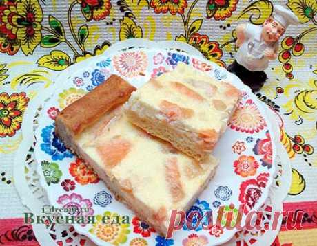 Пирог с семгой - заливной пирог с рыбой - Вкусная еда