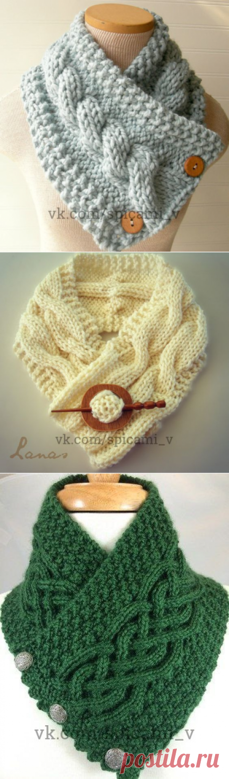 Модные шарфики и снуды: идеи — Сделай сам, идеи для творчества - DIY Ideas