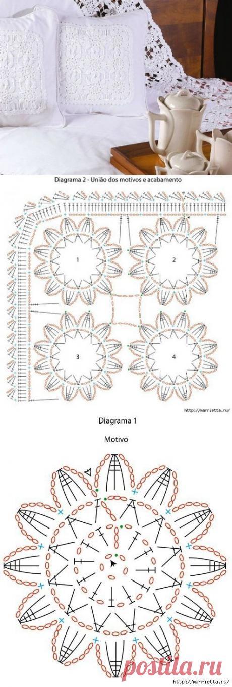 Очень нежный и красивый вариант декорирования подушки