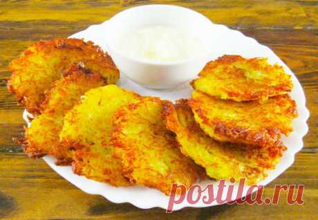 Правильные драники без яиц и муки: берем только картошку
