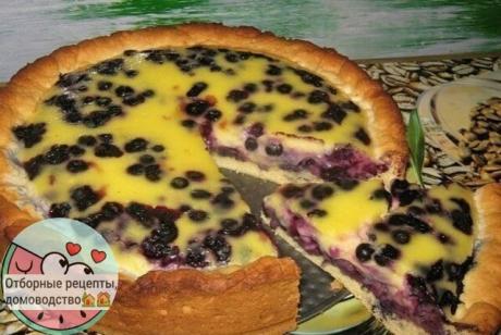 ПИРОГ ЗАЛИВНОЙ С ЧЕРНИКОЙ 🎂🎂🎂
​

Очень вкусный пирог,и простой в приготовлении.Чернику можно заменить на любую другую ягоду.

для теста:
яйцо 2 шт.
сахар 100 гр.
разрыхлитель 1.5 ч.л. с горкой
слив.масло 120 гр.растопить
мука 350-400 гр.

для начинки:
черника 200-250 гр.

для заливки:
яйцо 2 шт.
сметана 180 гр.
сахар 100 гр.
мука 2 ст.л.

Тесто.Замесить тесто,добавляя ингредиенты по одному.В последнюю очередь добавить муку порционно.Тесто должно получиться как мягкий пл...