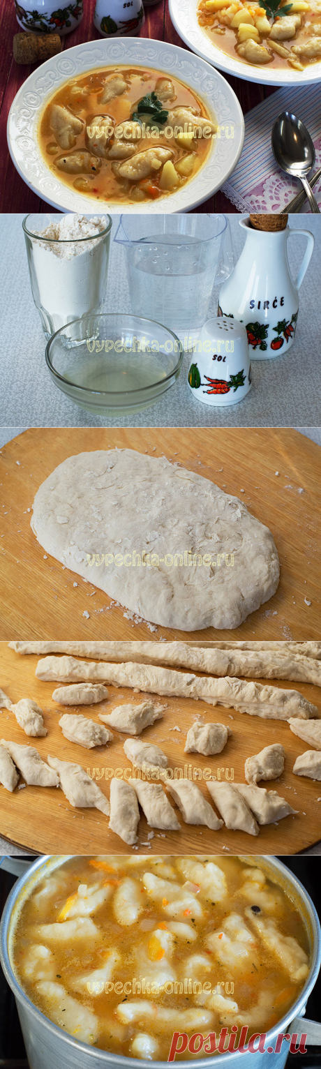 Постные клецки на картофельном отваре