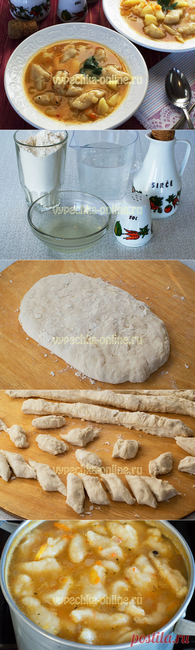 Постные клецки на картофельном отваре