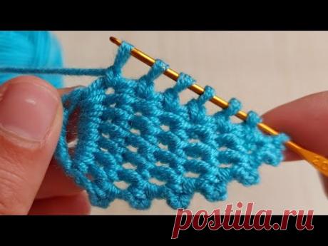 Super Easy Tunisian Knitting - Tunus İşi Şahane Örgü Modeli