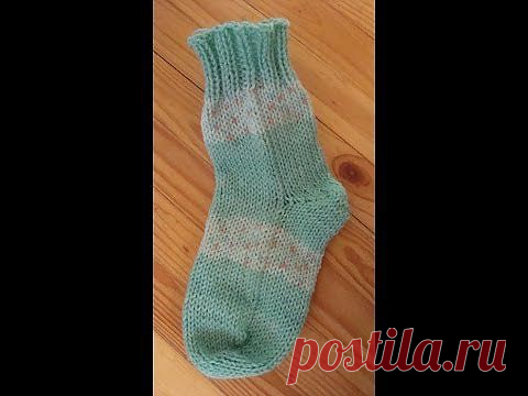 Вязание носков на двух спицах без шва. Мастер-класс. | razpetelka.ru
