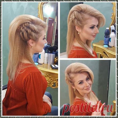 Причёска моя 😊 и Ната красотка👌 😉