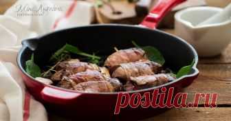 Дробчета в бекон на тиган / Bacon Wrapped Chicken Livers