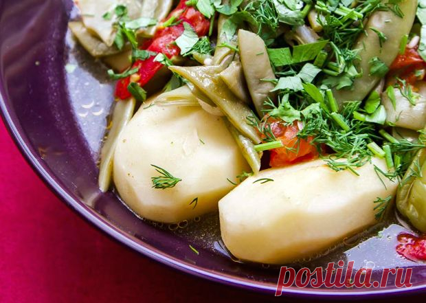 4 блюда армянской кухни | Зеленая фасоль с овощами    | Летидор