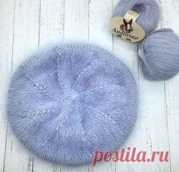 Берет из пуха норки спицами 15 схем вязания с описанием, Вязание для женщин