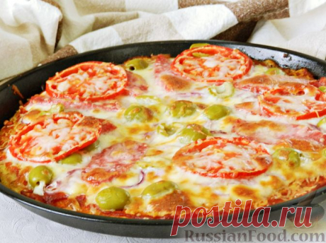 Рецепт: Картофельная пицца на RussianFood.com
