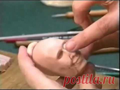 Лепим голову куклы часть 3   YouTube