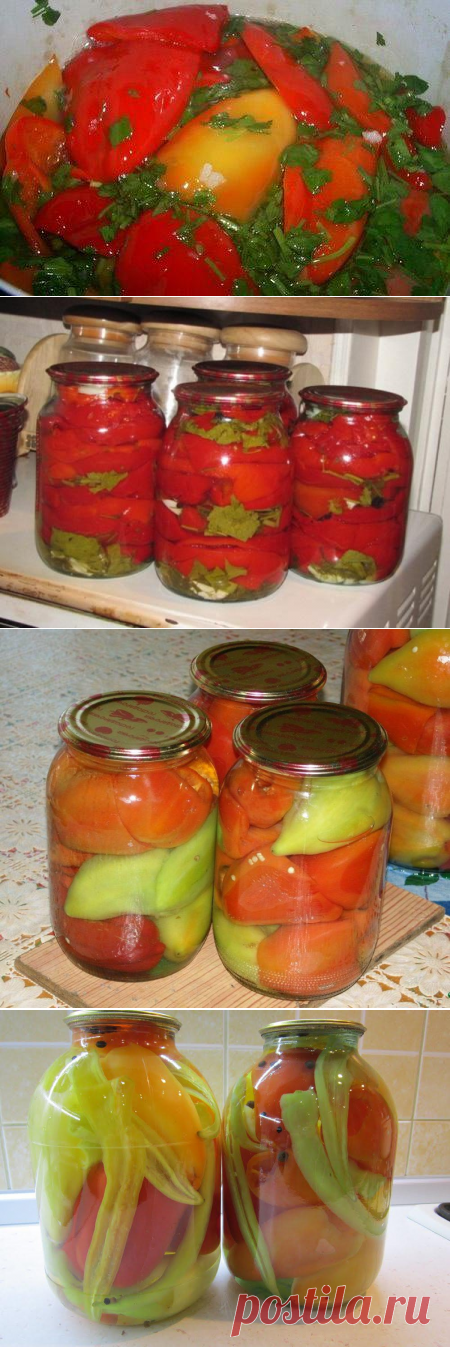 Перец, маринованный половинками, за 5 минут » Женский Мир