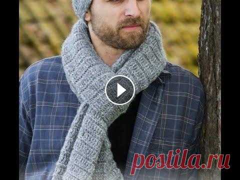 МУЖСКОЙ ШАРФ крючком. МК. / Crochet Scarf В этом мастер - классе, показываю как связать простой красивый мужской шарф. Помощь каналу карта сбербанка 2202 2025 2572 1860...