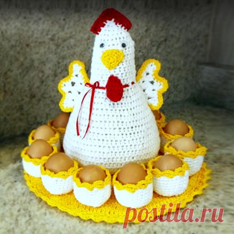 Вязаные пасхальные курочки крючком. Схемы и мастер-классы