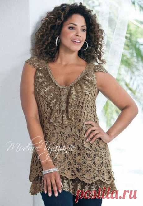 Кофточки крючком для немодельных дам - Crochet Modnoe Vyazanie