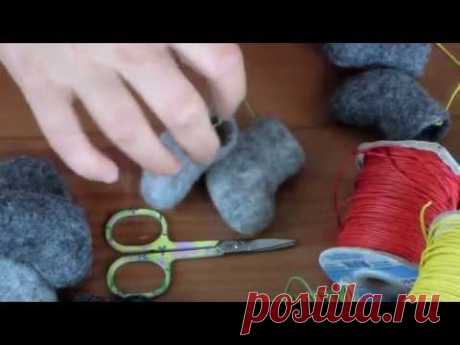 Как мы валенки валяли / Children make valenki