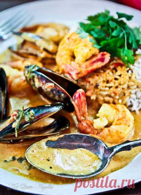 Морепродукты Карри, Рыба D'лоза, Whitsundays @ Не совсем Nigella