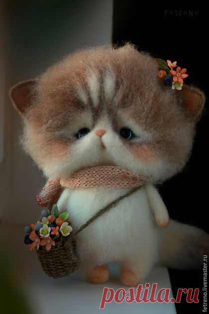 Умилительные валяные пушистики Кристины Шаблиной — Рукоделие