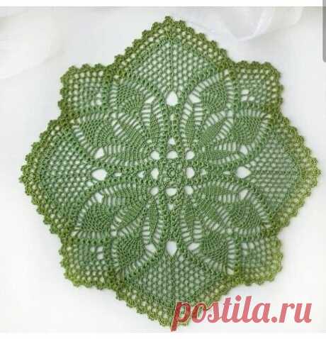 Необычная салфетка крючком
