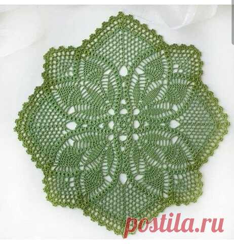 Необычная салфетка крючком