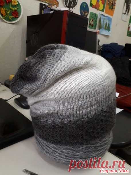 . Шапка с нестандартной макушкой. МК. - Вязание - Страна Мам