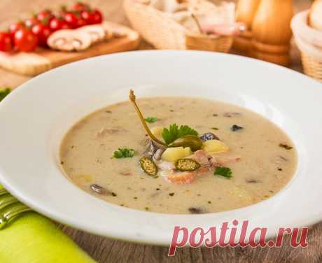 СЛИВОЧНЫЙ ГРИБНОЙ СУП С КУРИЦЕЙ