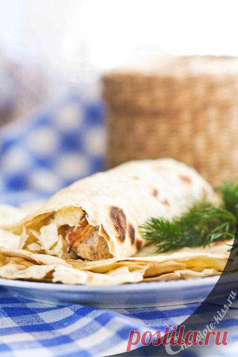 Домашний тонкий лаваш.