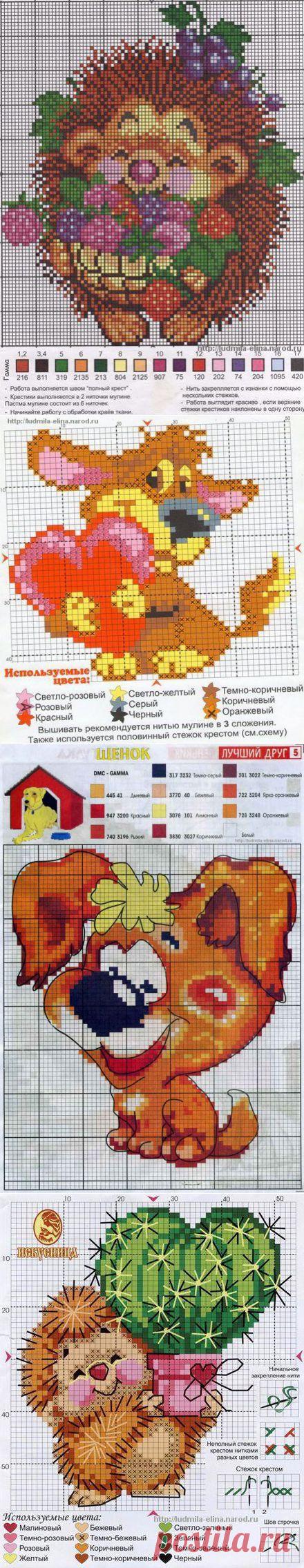 Схемы вышивок для детей. Вышивка на детских вещах схемы