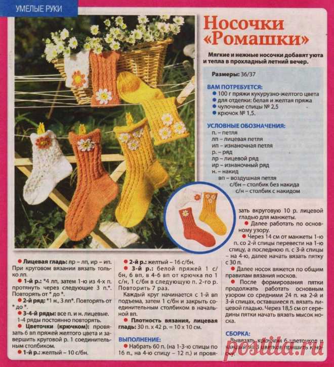 Носочки "Ромашки"