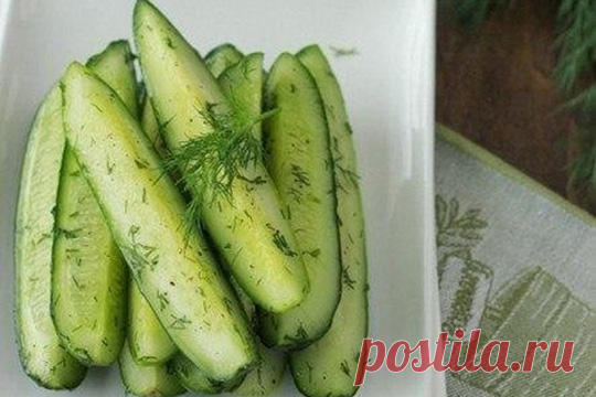 Соленые огурцы с чесноком и укропом — Домашний уют