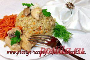 Перловка с курицей в мультиварке - скороварке