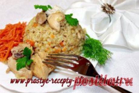 Перловка с курицей в мультиварке - скороварке