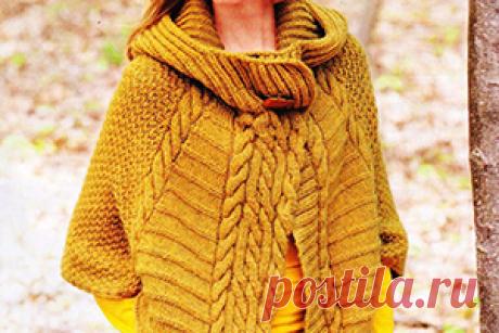 Жакет с капюшоном « Knit.kz