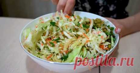 Салат из молодой капусты и горошка - БУДЕТ ВКУСНО! - медиаплатформа МирТесен