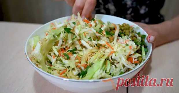 Салат из молодой капусты и горошка - БУДЕТ ВКУСНО! - медиаплатформа МирТесен