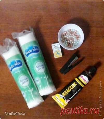 Поделки из ватных дисков