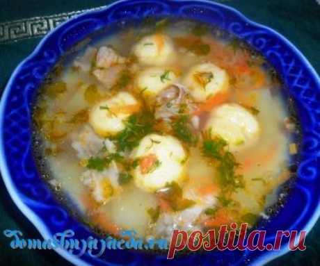 Суп из сырными шариками