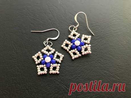 (1052) DIY Earrings.Fast and Easy to make. Beaded earrings - YouTube
