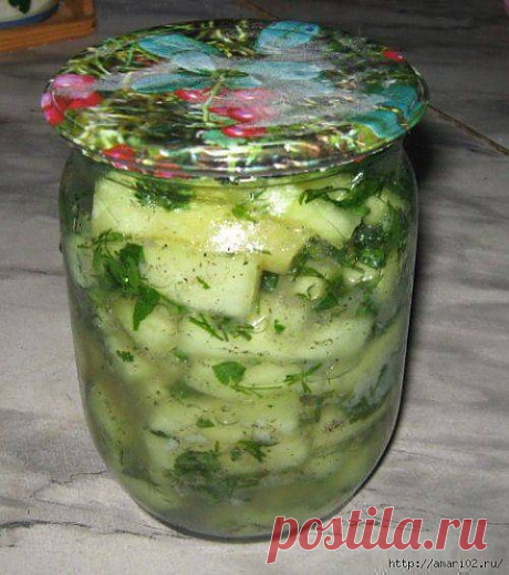 Рецепт вкусных кабачков на зиму.