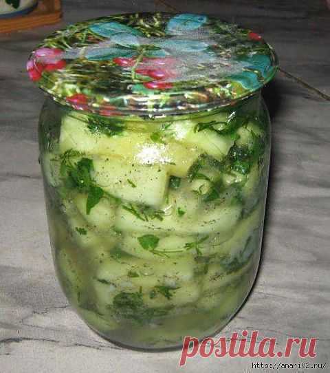 Заготовки: Рецепт вкусных кабачков на зиму..